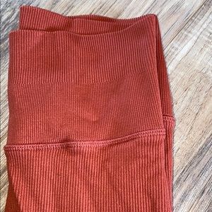 Burnt orange leggings